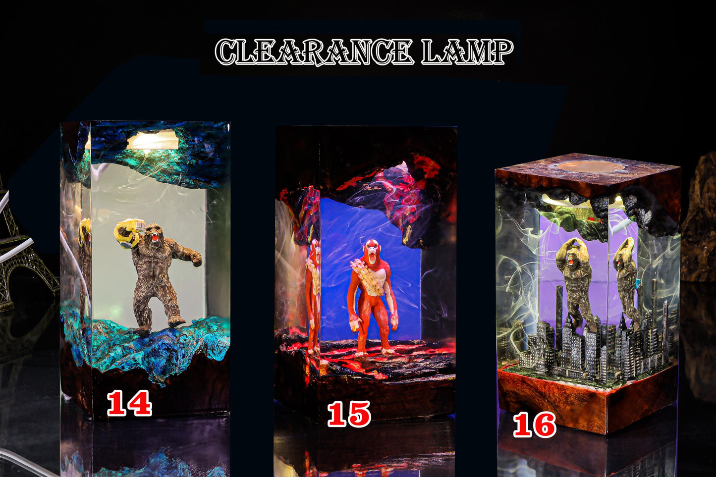 CLEARANCE Night Light, Custom Anime Night Lamp, Epoxy Resin Lamp, Handmade Resin & Wood Lamp, Custom Night Light, Handcrafted Gift