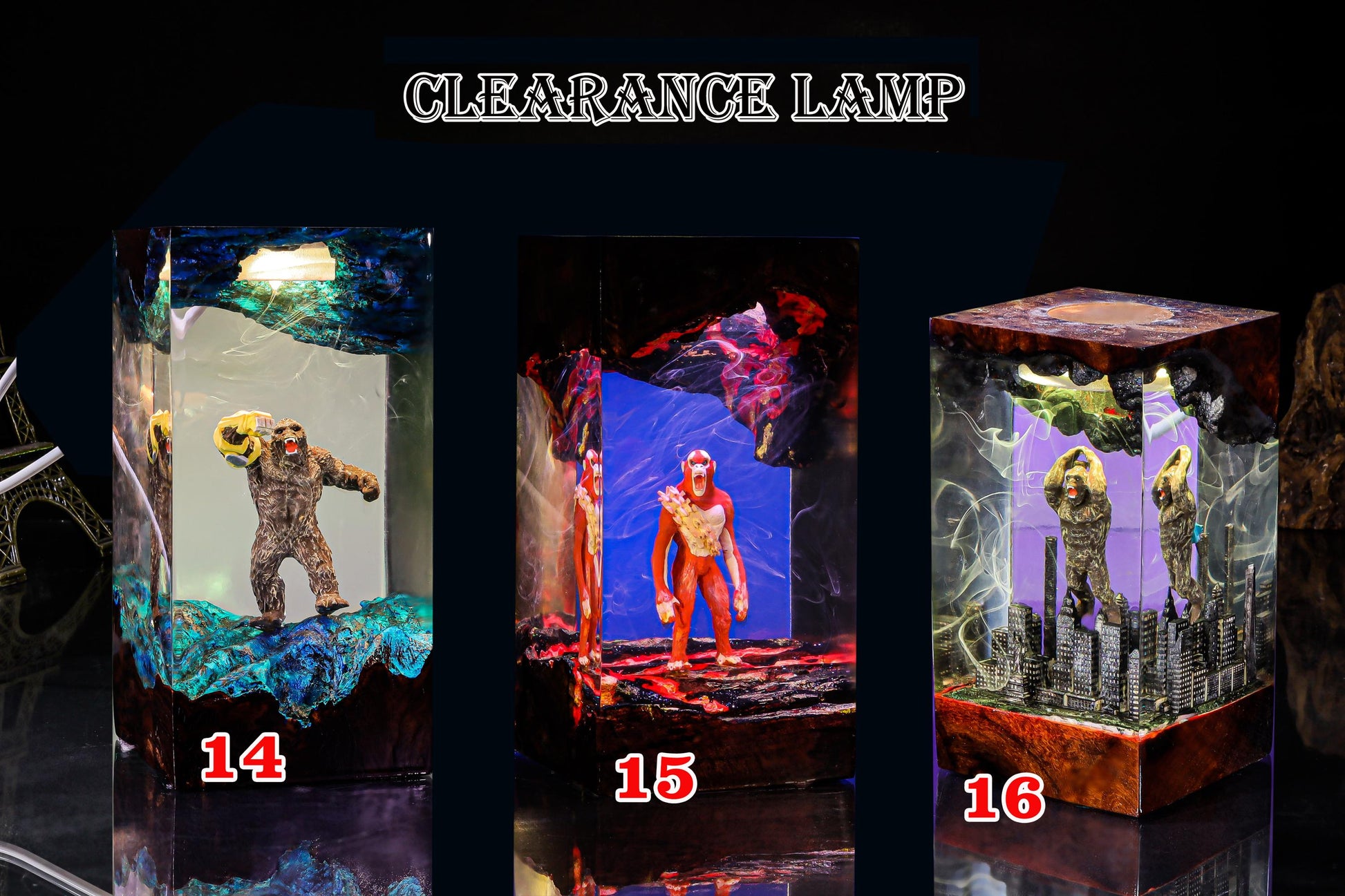 CLEARANCE Night Light, Custom Anime Night Lamp, Epoxy Resin Lamp, Handmade Resin & Wood Lamp, Custom Night Light, Handcrafted Gift
