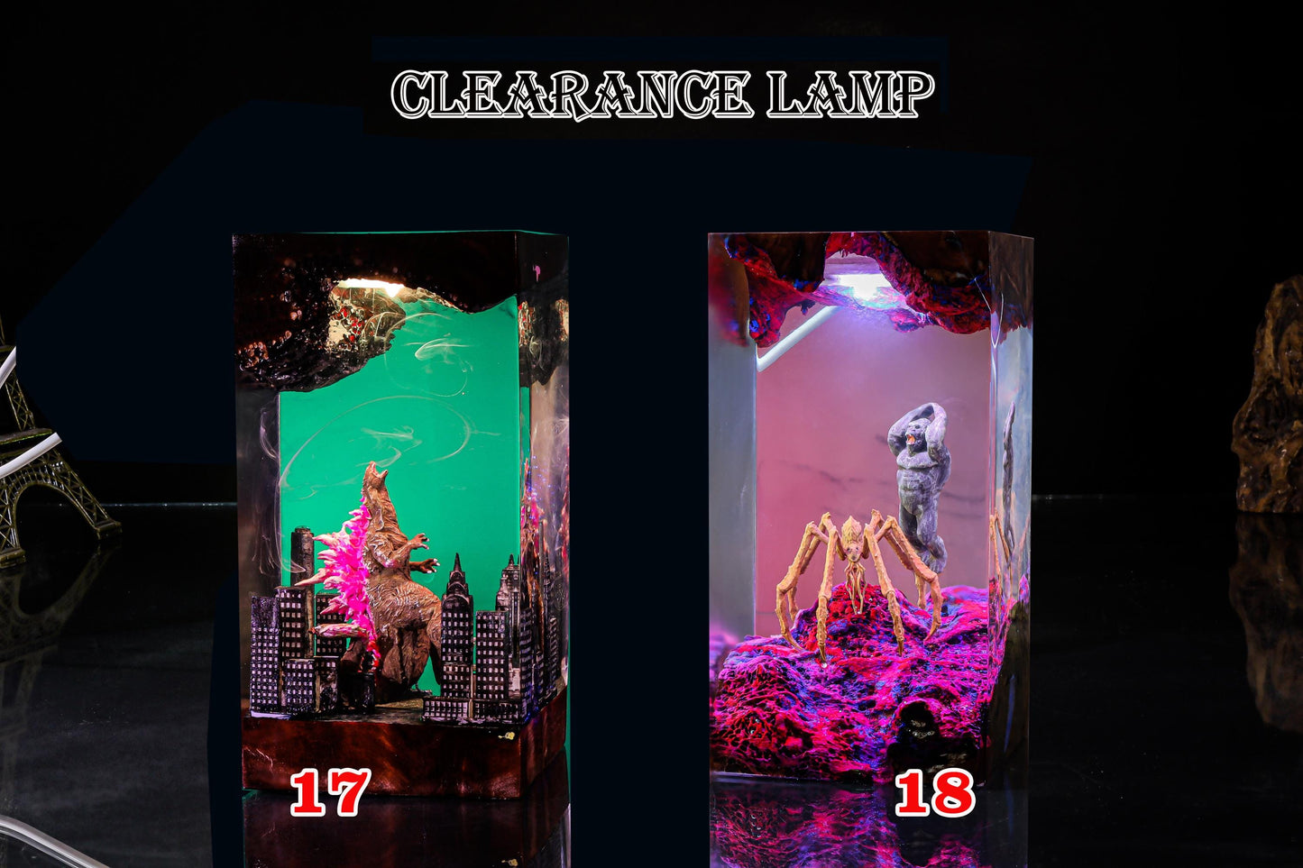 CLEARANCE Night Light, Custom Anime Night Lamp, Epoxy Resin Lamp, Handmade Resin & Wood Lamp, Custom Night Light, Handcrafted Gift
